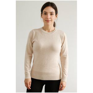 SUNMOOL Gebreide trui - Crewneck - Warme trui - Ivoor - Maat : S