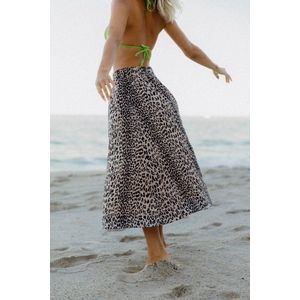 2402024203 A-line skirt leopard