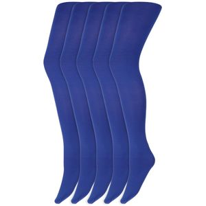 Gekleurde panty’s | Micro | 60 Denier | Merk: Marianne | Maat: S t/m XXL | Kleur: Cobalt blauw | 5 Paar