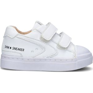 Shoesme Sh22s016 Lage sneakers - Leren Sneaker - Jongens - Wit - Maat 20