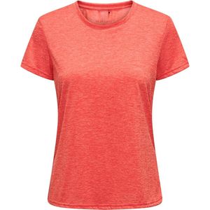 ONPIVY SS ON - TRAININGSHIRT - CURVY - SUN KISSED CORAL - DAMES MAAT 52/54 -