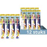Prodent Junior 6-13 jaar Tandenborstel - Super Mario - voor effectieve en zachte reiniging van kindertanden - 12 stuks