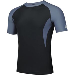 Rash Guard Shirt voor Heren - Korte Mouwen, UPF 50+ Zonnebescherming, Sneldrogend - Ideaal voor Zwemmen, Surfen, Vissen en Hardlopen