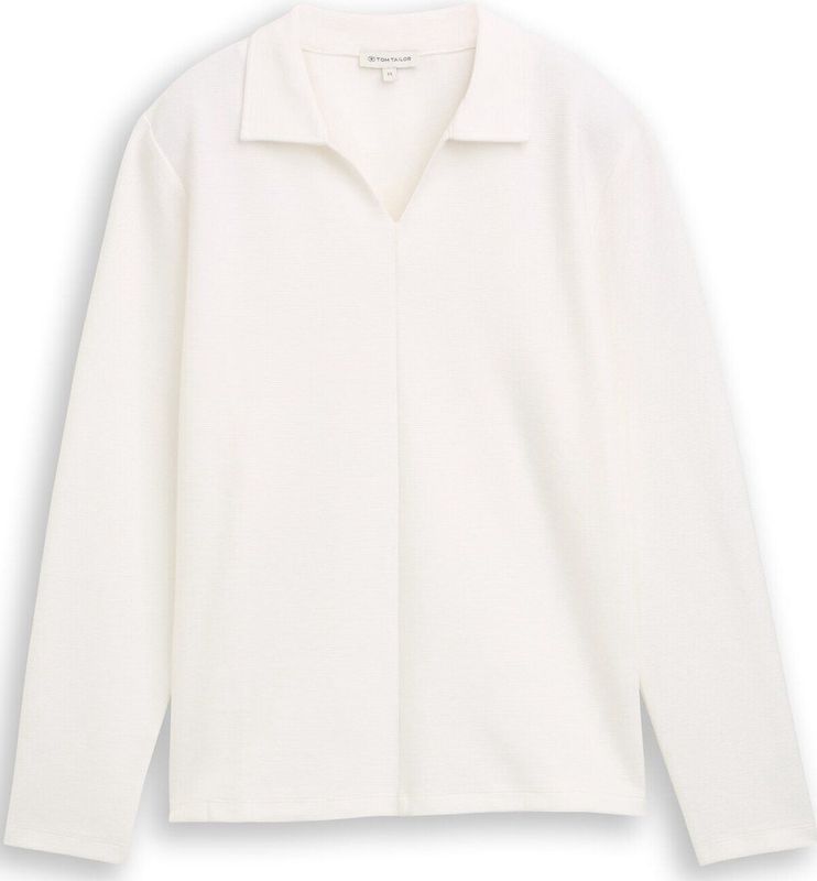 Tom Tailor Shirt met lange mouwen en polokraag