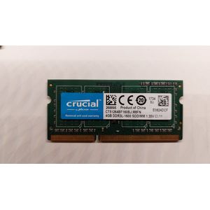 crucial 4GB PC3-1600-11 DDR3 S0dimm CT51264BF160BJ.M8FN laptop geheugen