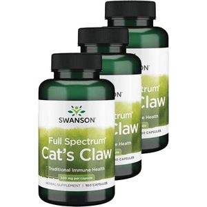 Swanson | Full Spectrum Cat's Claw 500mg | 100 Capsules | 3 stuks | 3 x 100 Capsules