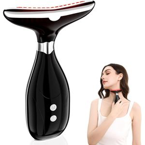 Gegevensmassageapparaat voor rimpelverlichting - 6-in-1 Gezichtsmassager met Warmte en Lichtherapie