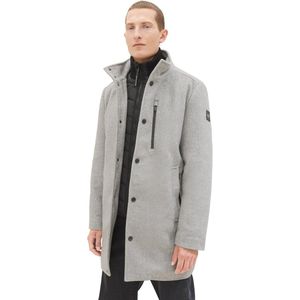 Heren 2-in-1 wollen jas met geïntegreerde binnenjas 1037349