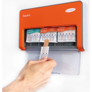 Pleisterdispenser EasyAid met 30x Watervaste, 15x Vingertop & 30x Elastische pleisters