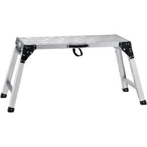 Botec Werkbank - opstapje inklapbaar - Werkplatform - Verstelbare, Opvouwbare Aluminium Werkbank voor Veiligheid en Efficiëntie - tot 150kg