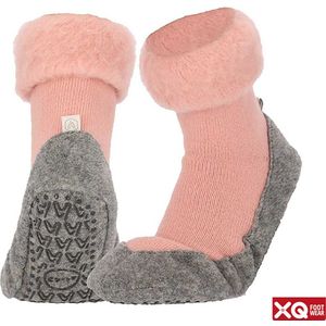 XQ - Slofsokken Unisex - Roze - Slofsokken dames - Slofsokken heren