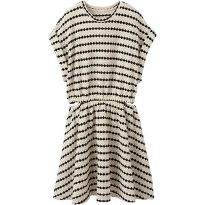 JONEN - Meisjessweater - Zwart - Fantasie Breisel - Korte Mouwen