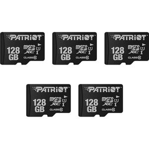 Micro SD kaart 128GB - 5 stuks - UHS-I - Class 10 - Razendsnelle opslag voor HD Video