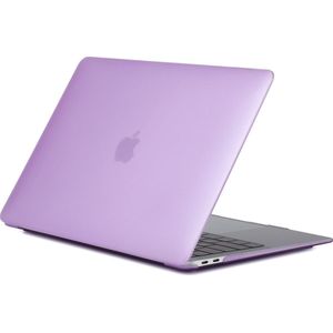 Mobigear - Laptophoes geschikt voor Apple MacBook Air 13 Inch (2018-2020) Hoes Hardshell Laptopcover MacBook Case | Mobigear Matte - Paars - Model A1932 / A2179 / A2337