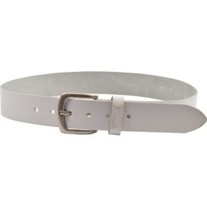 Elegante Witte Broekriem 4 cm Breed, 105 cm Lang - Unisex Riem met Gesp voor Heren & Dames