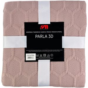 Narzuta - Parla 3D - Pudrowy Róż - 220x240 cm + 2 Poszewki