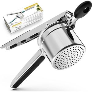 Spaghetti-ijspers 405 ml heavy duty roestvrijstalen aardappelpers - maak pluizige aardappelpuree - comfortabele siliconen handgreep