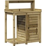 vidaXL-Oppottafel-met-schappen-82,5x50x109,5-cm-geïmpregneerd-hout