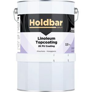 Holdbar Linoleum Topcoating Hoogglans 2,5 Kg - Vloerverf Glashelder - Transparant - Linoleum Verven - Krasvast - UV-bestendig - Vergeelt niet - 2 Componenten