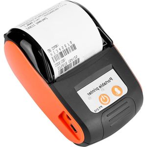 Draagbare 58 Mm Mini Thermische Pos-printer - Draadloze - Ondersteuning Smartphone-bediening - Oranje .
