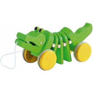 PlanToys Houten Speelgoed Dansende krokodil