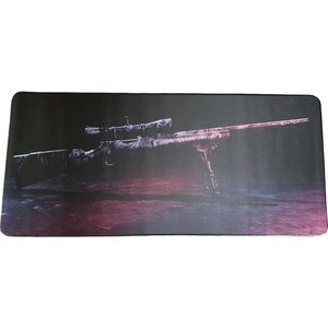 Bureau mat onderlegger | Print Sniper - Stof | 90 x 40 cm | Muismat | Desktop mat | Gaming mat | Deskmate | Bureau organizer | Bureaumat | Bureauonderlegger