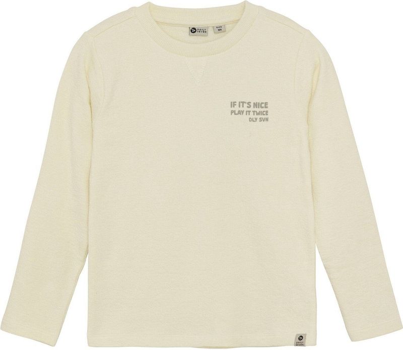 Daily7 - winter t-shirt - Wit - Longsleeve - Backprint