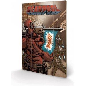 DEADPOOL - Impression sur Bois 40X59 - Bang