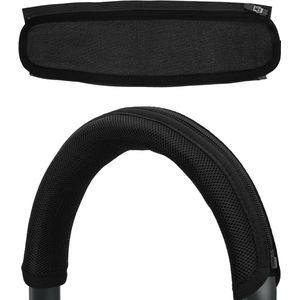Hoofdbandhoes met rits voor Sony ULT WEAR koptelefoon - Nylon zwart - Beschermhoes voor hoofdtelefoonband .