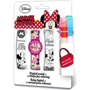 Disney Horlogeset Minnie Mouse Junior 23 Cm 4-delig