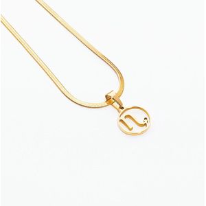 By Choux Sterrenbeeldketting Steenbok 18k Goud Verguld