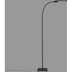Briloner Leuchten SERVO - staanlamp - 1389- 015 - CCT kleurtemperatuurregeling - incl. touch schakelaar op armatuurkop - traploos dimbaar - memory functie - incl. 1,8 m aansluitkabel - IP20 - 20.000 branduren - 20,8 x 20,8 x 183 cm