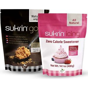 Sukrin - Combideal Sukrin Gold & Sukrin Icing - Geschikt voor diabetici - Healthy lifestyle - Geschikt voor koolhydraatarm dieet