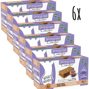 Skinnylove - Bio Boekweit Cracker Maanzaad - 72 Crackers - Cholesterol verlagend - Glutenvrij - Afslanken - Hongerstillend