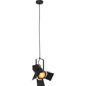 Mexlite hanglamp Carree - zwart - metaal - 3379ZW