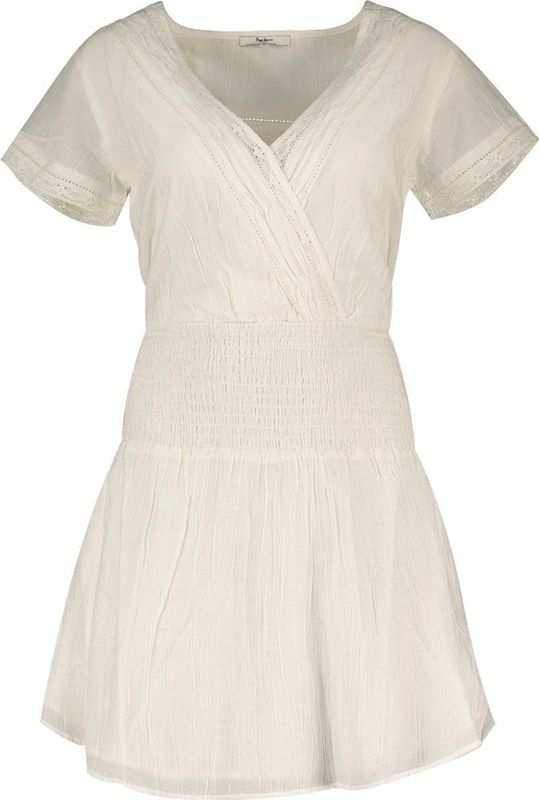 Pepe Jeans - Dea - Korte Jurk - Blauw - 75% Katoen, 25% Viscose