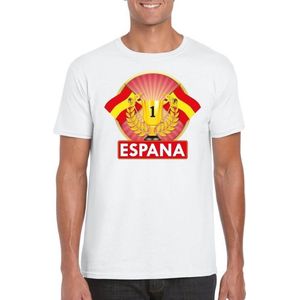 Wit Spanje supporter kampioen shirt heren XXL