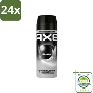 Axe Anti-Transpirant Spray Black 150 ml - Voordeelverpakking - 24 stuks - Anti-transpirant - Deodorant spray