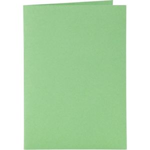 Kaarten en enveloppen, afmeting kaart 10,5x15 cm, afmeting envelop 11,5x16,5 cm, 110+220 gr, groen, 6 set/ 1 doos