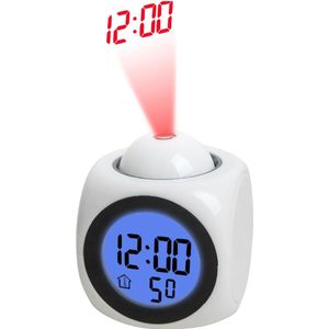 Solacis Wekkerradio Met Projectie - Wekkerradio - Digitale wekker - Wekkerradio kinderen - Wekker met projectie op plafond - Must have!