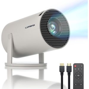 Lumenix R1 Mini Beamer - 4K - Android 11 - WiFi Bluetooth - Wit