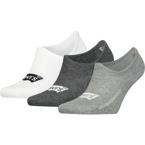 Unisex Voetloze Sokken 3-Pack - Grijs, Maat 35-38