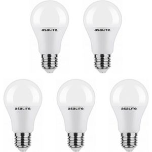 Asalite - LED Lamp A60 - E27 Fitting - 12W - 1200 Lumen - 4000K Neutraal Wit Licht - 5 Stuks