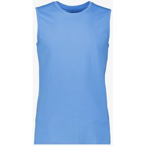 Unsigned basic heren singlet lichtblauw - Maat S