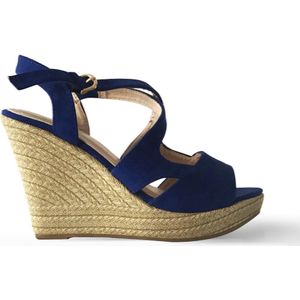 Sandalen op Sleehak - Esperanza - Dames - Maat 37 - YD-HY-607 BLUE