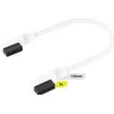 Corsair - iCUE LINK - Kabels - Wit - 2x 135mm Slim 90°