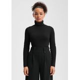 QS - Shirt - Zwart - Jersey - Lange Mouw - Normale Pasvorm