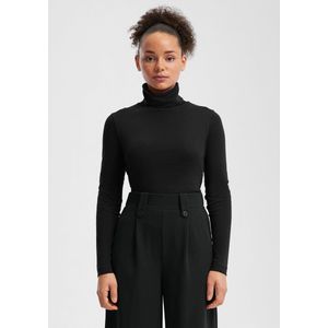 QS - Shirt - Zwart - Jersey - Lange Mouw - Normale Pasvorm