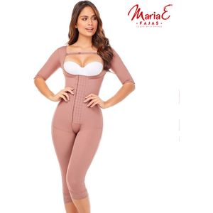 MARIAE FQ114 COLOMBIAANSE POSTOPERATIEVE FAJA MAAT S| KLEUR CACAO| CAPRI LENGTE| DRUKPAK| HOGE COMPRESSIE|STAGE 2| TE GEBRUIKEN NA EEN BUIKWANDCORRECTIE, BBL,LIPOSUCTIE
