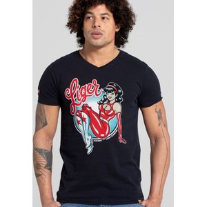 LIGER - Limited Edition van 360 stuks - Claudia Hek - Pin up - T-Shirt - Maat M